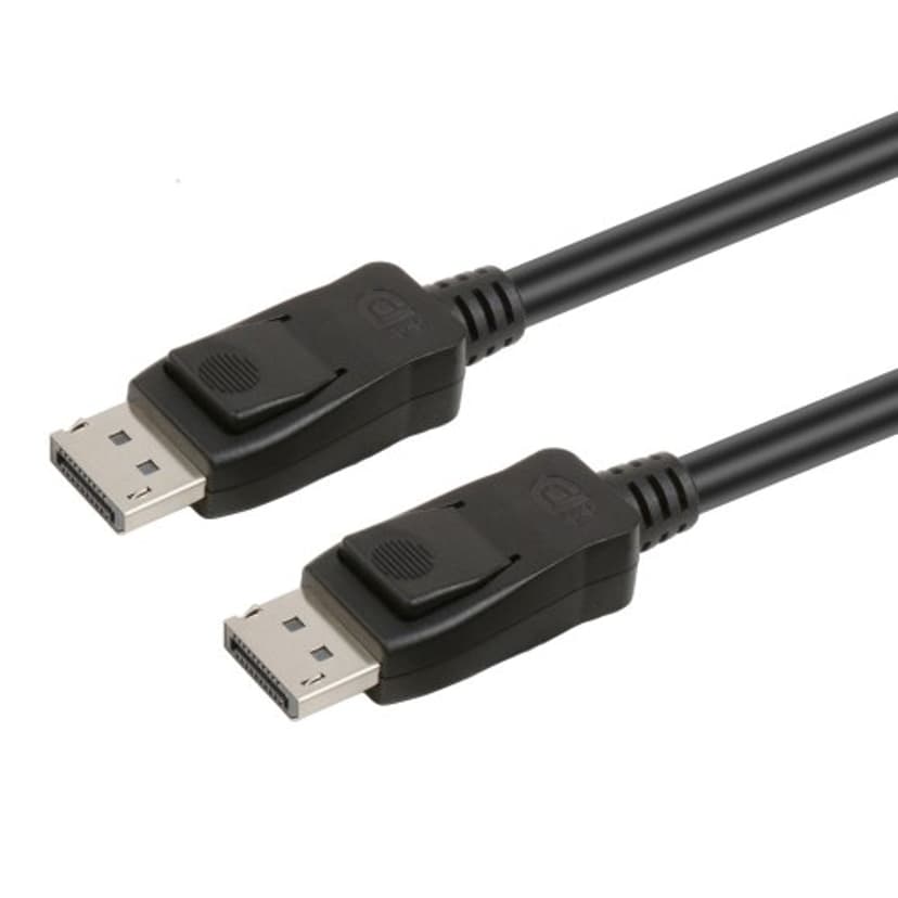 Prokord Displayport-Kabel 1.4 8K 0.5m. 0.5m. DisplayPort DP DisplayPort DP Sort