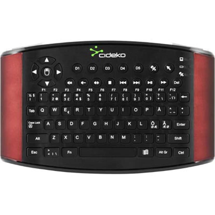 Cideko Air Chatting Keybord Black/Red