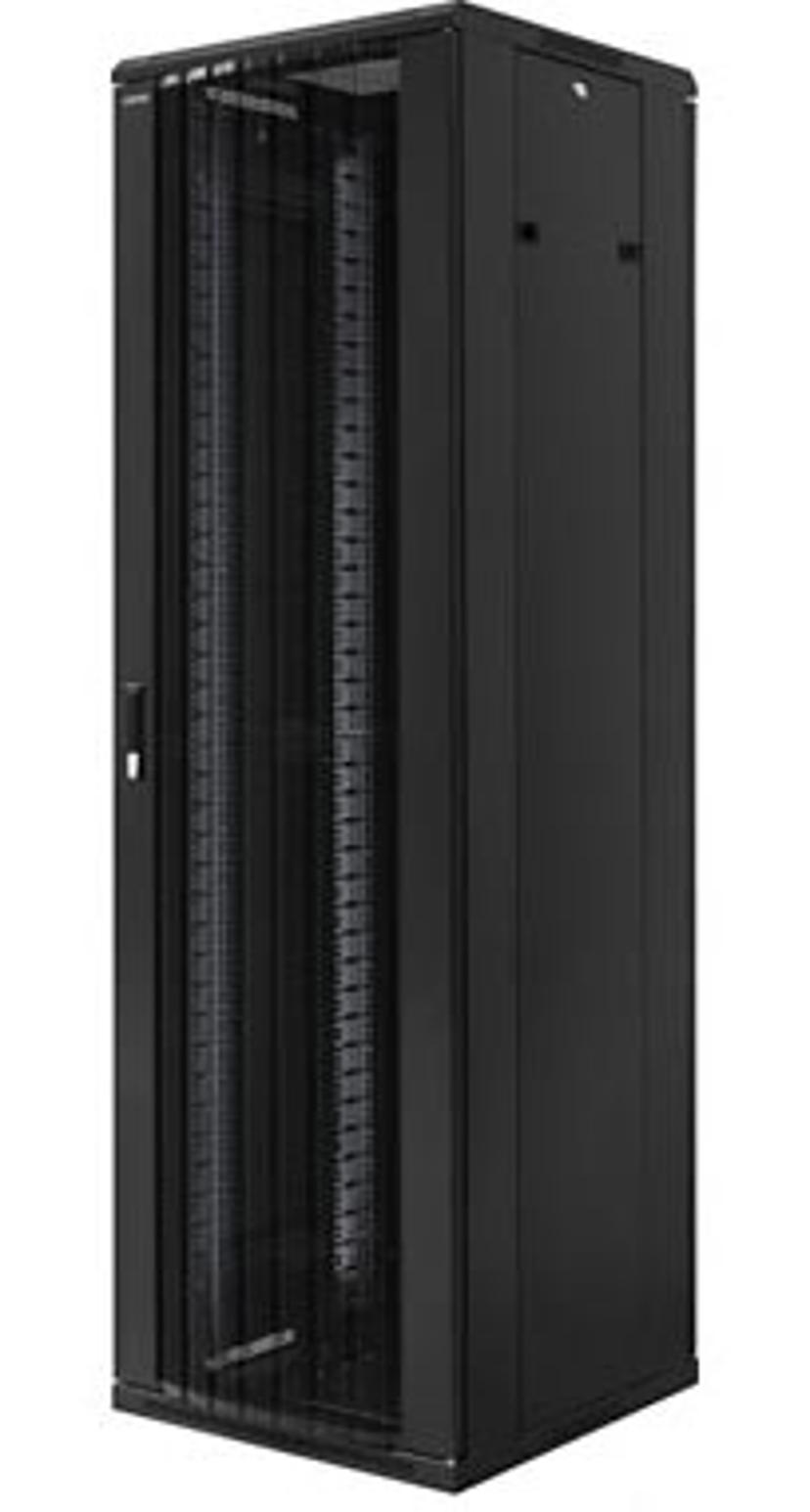 Toten 19" Rackskåp 32U 600X600 Perforerad Dörr Svart