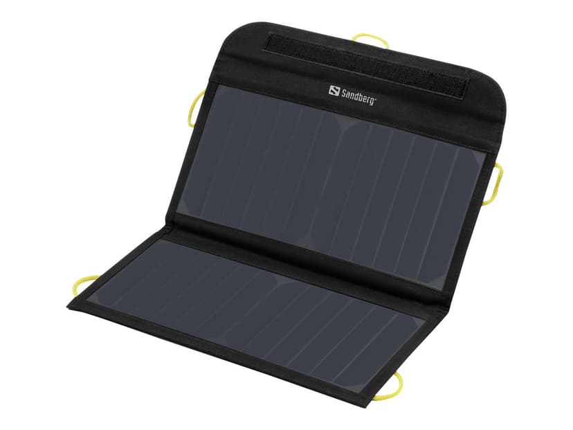 Sandberg Solar Charger 13W 2xUSB Svart Gul, Svart