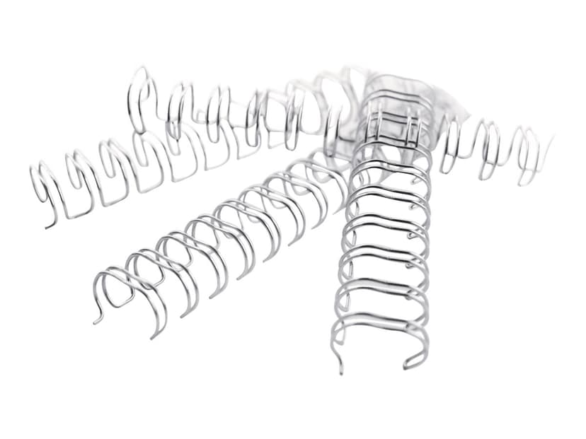GBC Metal Spiral 3:1 NO6 9.5mm A4 Silver 100pcs