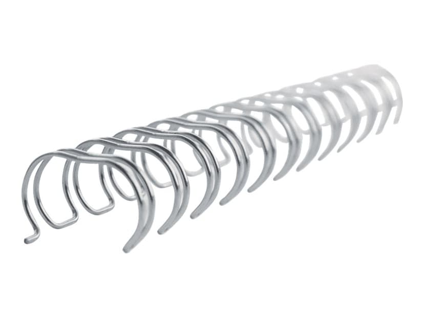 GBC Metal Spiral 3:1 NO6 9.5mm A4 Silver 100pcs