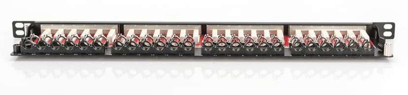 Digitus Patchpanel Svart Cat 6A 0.5U