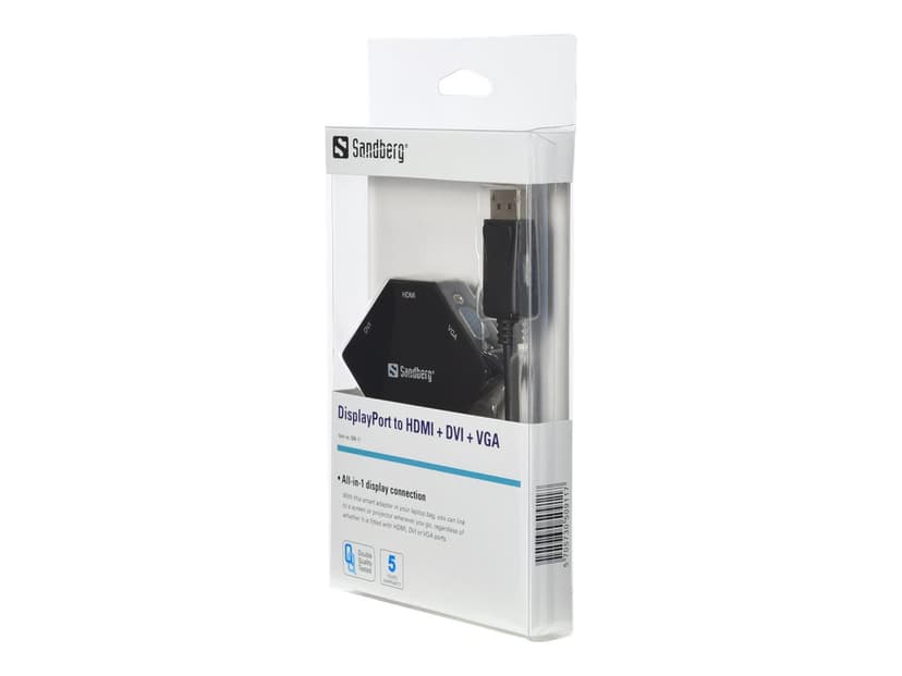 Sandberg Adapter DP>HDMI+DVI+VGA