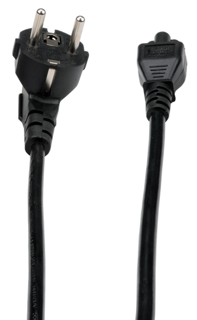 Prokord Strömkabel 3m CEE7/7 C5 coupler Svart