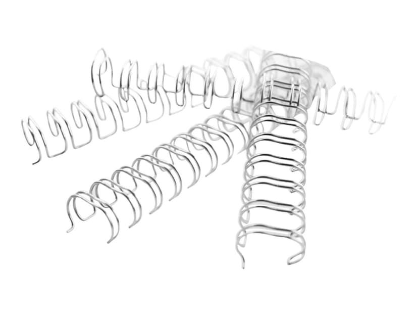 GBC Metal Spiral 3:1 8mm A5 Silver 100pcs