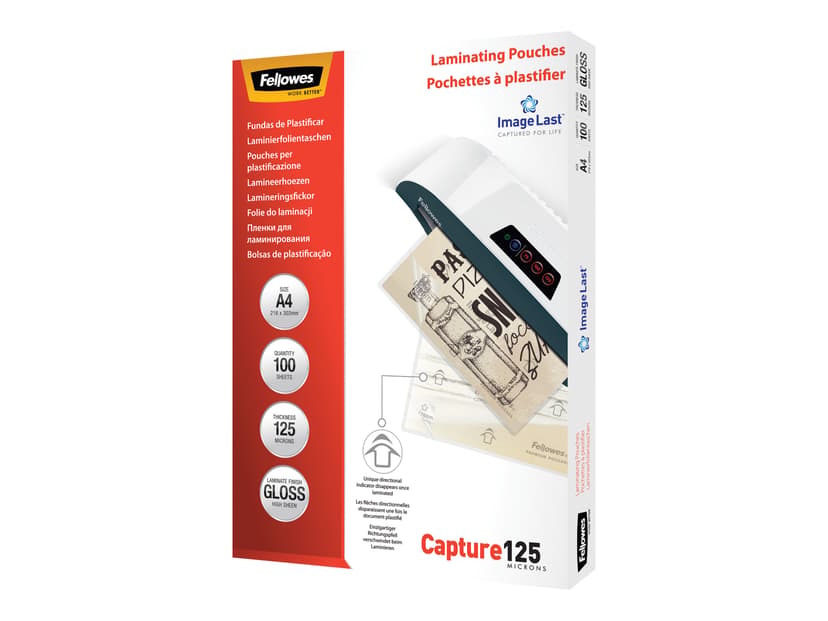 Fellowes Lamineringsficka 125 µm A4 100 st