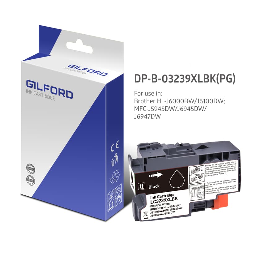 Gilford Bläck Svart LC-3239Xlbk 6K - LC3239xlbk