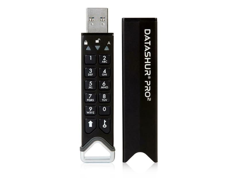 Istorage datAshur Pro2 16GB 16GB USB A-tyyppi Musta