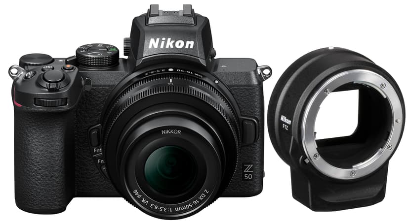 Nikon Z 50 + Z 16-50mm f/3.5-6.3 VR + Mount Adapter FTZ
