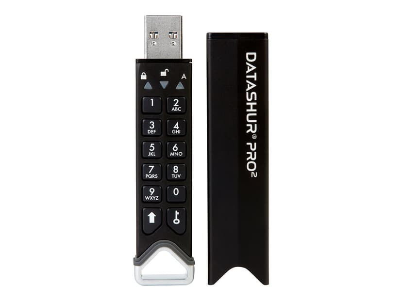 Istorage datAshur Pro2 16GB 16GB USB A-tyyppi Musta