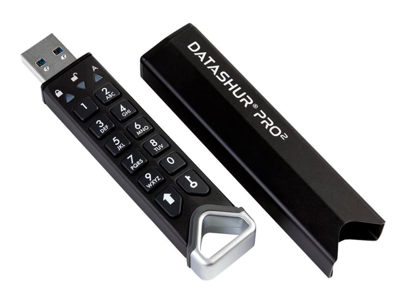 Istorage datAshur Pro2 16GB 16GB USB A-tyyppi Musta