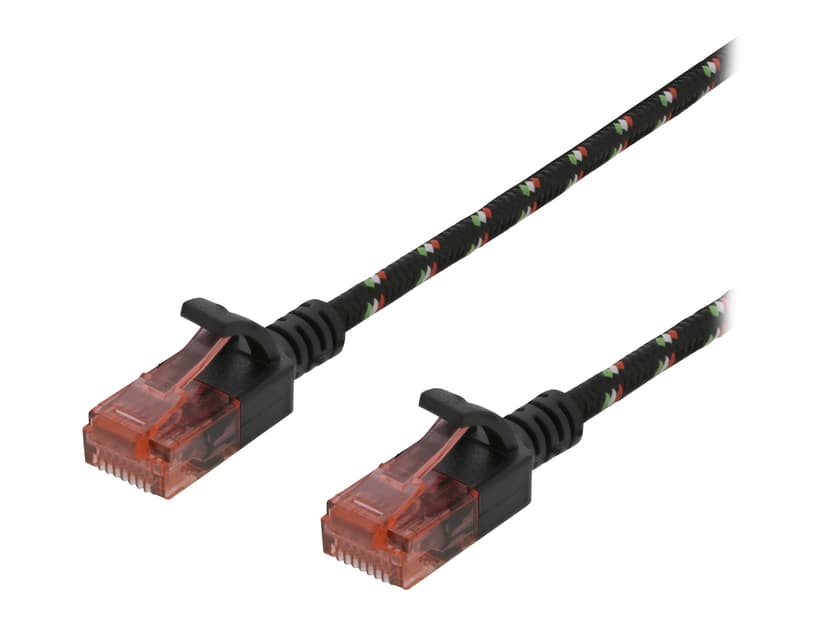 Deltaco Patch-kabel RJ-45 Cat6a 2m Svart
