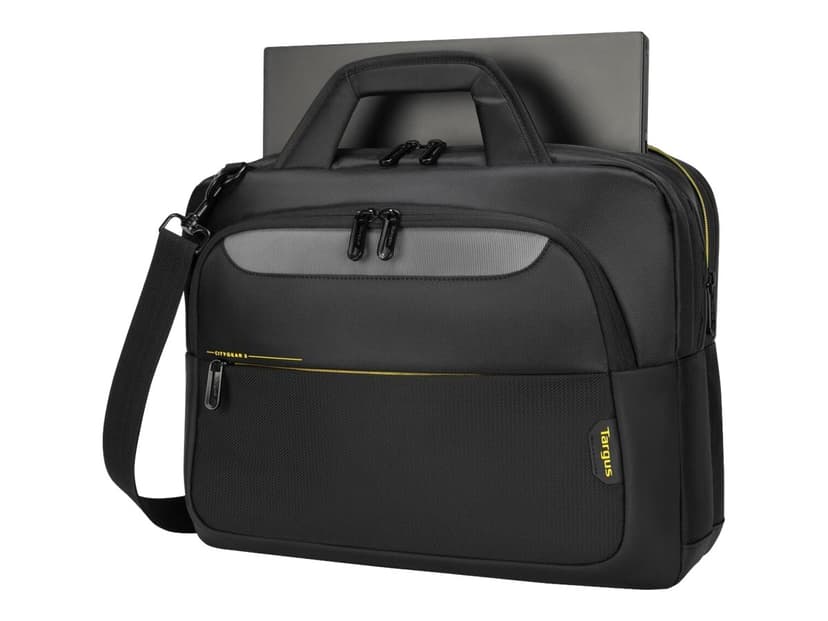 Targus CityGear Topload Laptop Case 17.3" Polyester, Polyurethan Sort