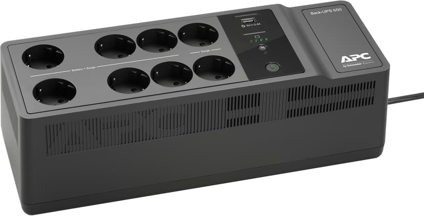 APC Back-UPS 650VA 230V 1 USB charging port - (Offline-) USV UPS-virtalähde Valmiustila (ilman yhteyttä) 0,65 kVA 400 W 8 AC-pistorasia(a)