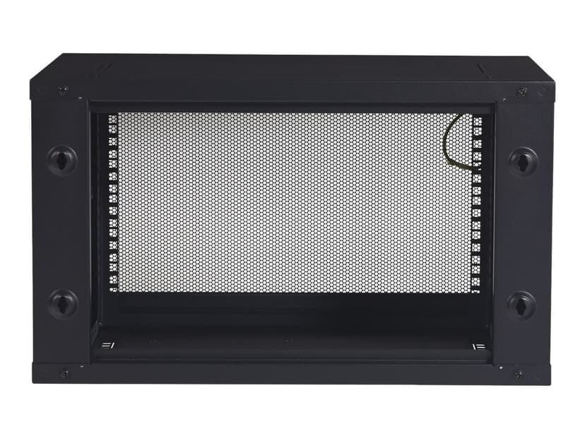 APC NetShelter WX AR106, 6U/HE, 19-tommers patchskap, veggmontering, umontert, 400 mm dybde