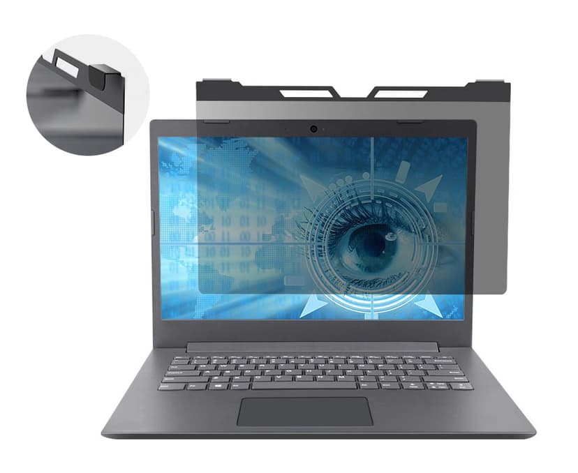 Cirafon Sekretessfilter 14" 16:9 för laptop – Hängande insynsskydd för skärm 14" 16:9