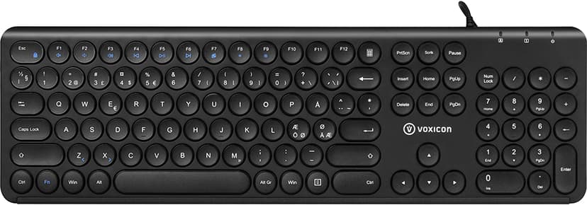 Voxicon Näppäimistö Slim Classic 282W Langallinen Pohjoismainen