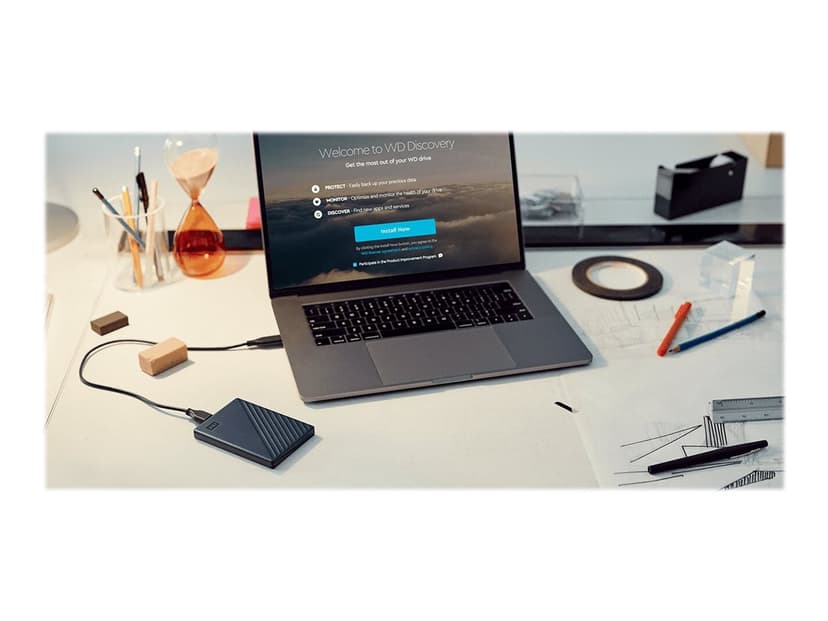 WD My Passport for MAC 4TB Sininen