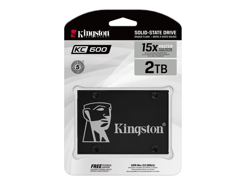 Kingston KC600 2TB SSD 2,5" SATA 6.0 Gbit/s