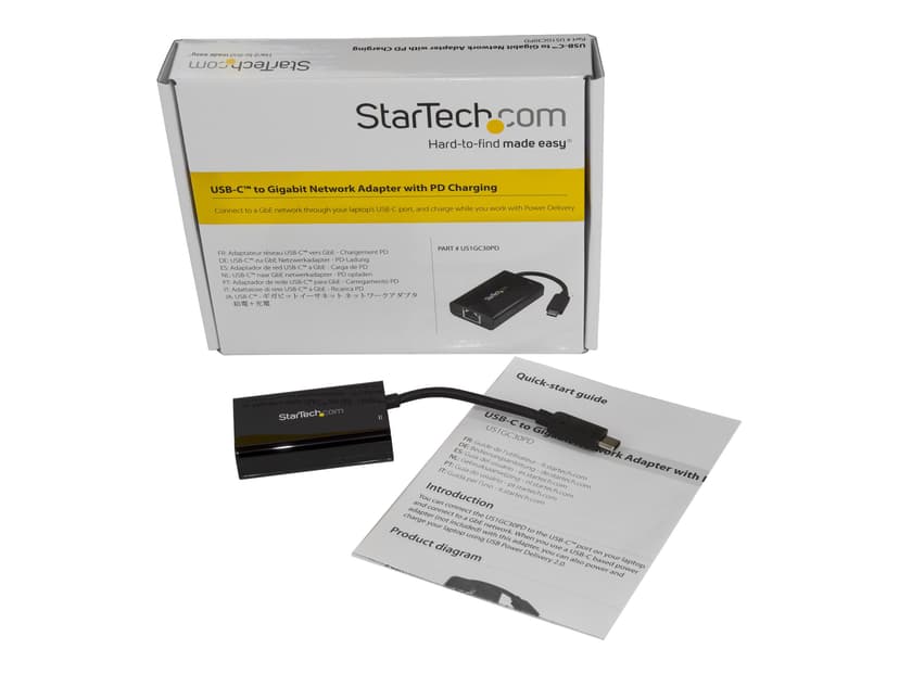 Startech USB-C to Ethernet Adapter w/ PD Charging