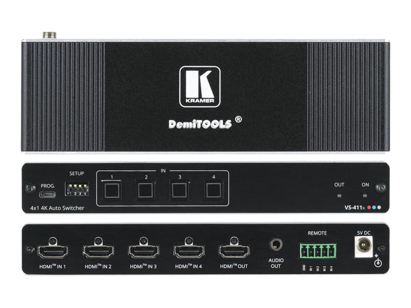 Kramer 4X1 4K Hdr HDMI Auto Switcher, Up To 4K@60Hz (4:4:4)
