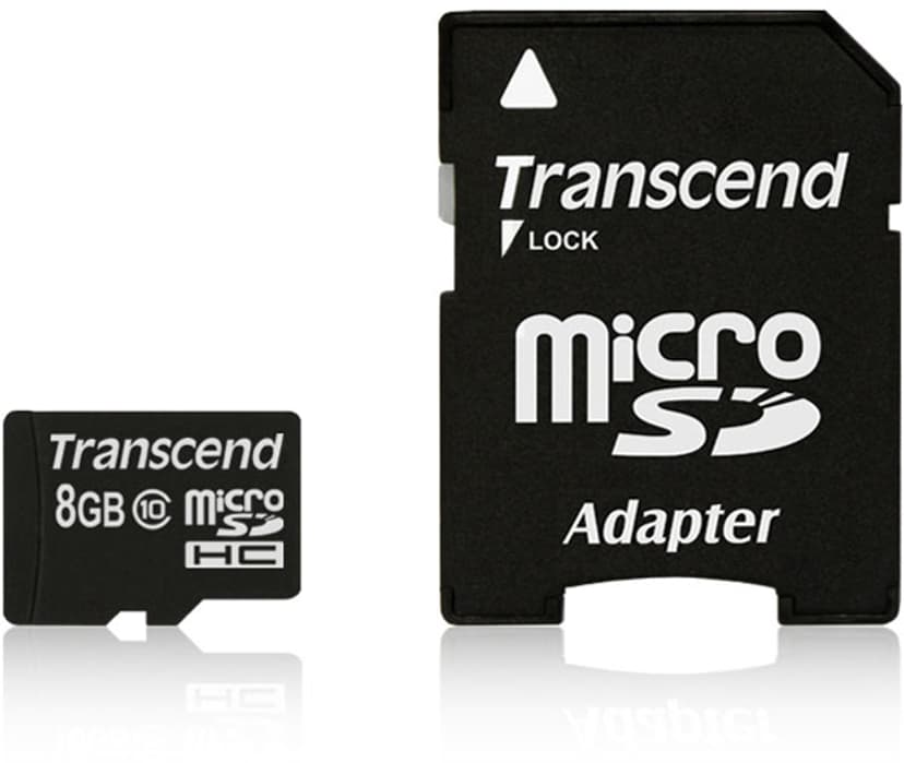 Transcend Flashminnekort 8GB MicroSDHC NAND