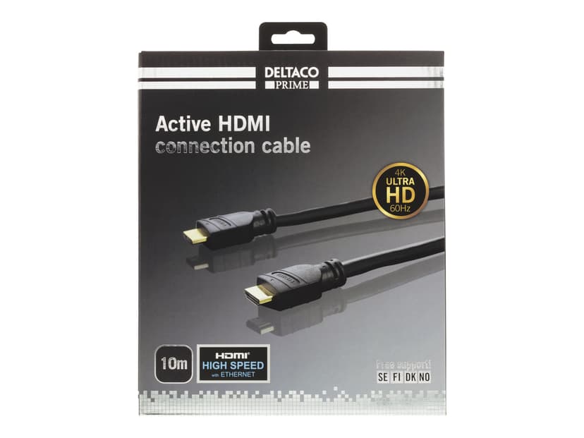 Deltaco Prime HDMI-3100 10m HDMI HDMI Svart