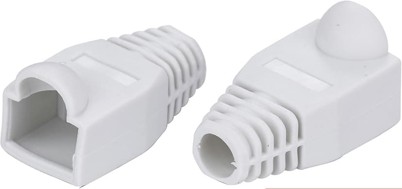 Prokord RJ45 Böjskydd (8/8) 10-Pack Vit