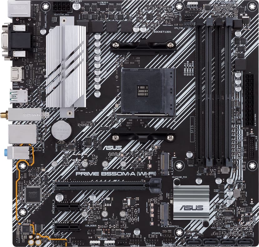 ASUS PRIME B550M-A (WI-FI) Socket AM4 micro ATX Moederbord