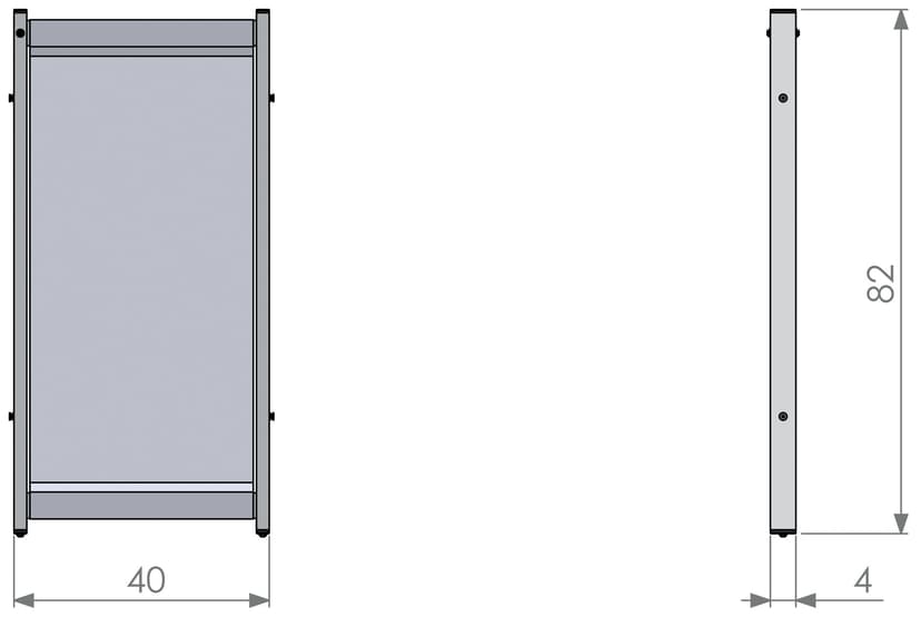 Nobo Skrivebordsavdeler PVC Film Small 40x82cm