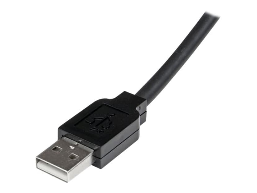 Startech 10m USB 2.0 actieve verlengkabel 10m USB A USB A Zwart