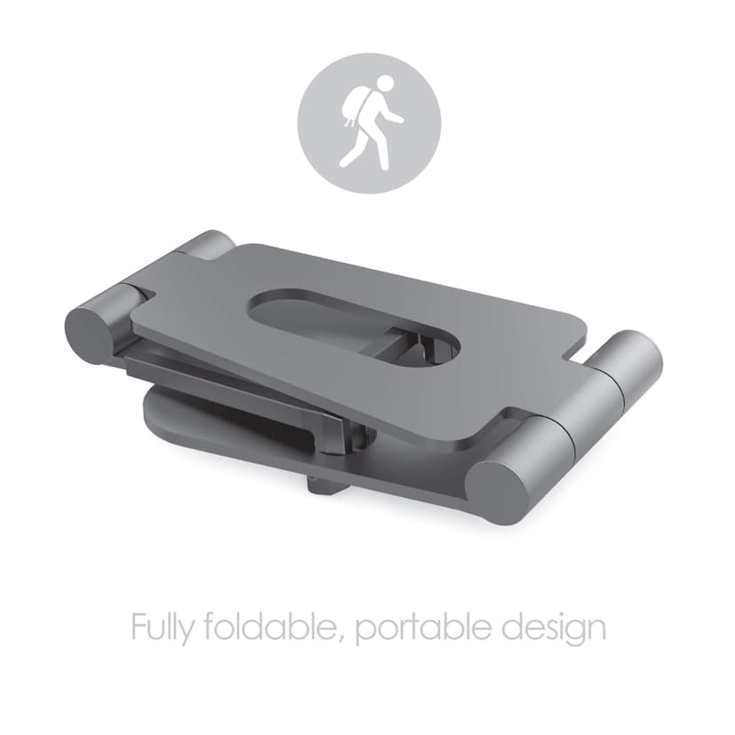 Desire2 Tablet/Mobilhållare Dubbelledad Svart