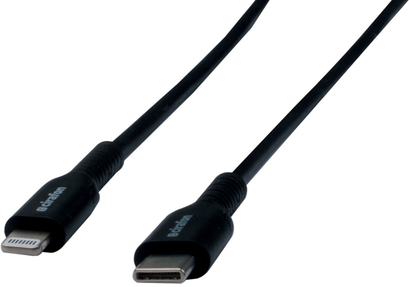 Cirafon Sync/Charge Cable USB-C To Lightning 1.2m - Black Mfi T 1.2m Musta