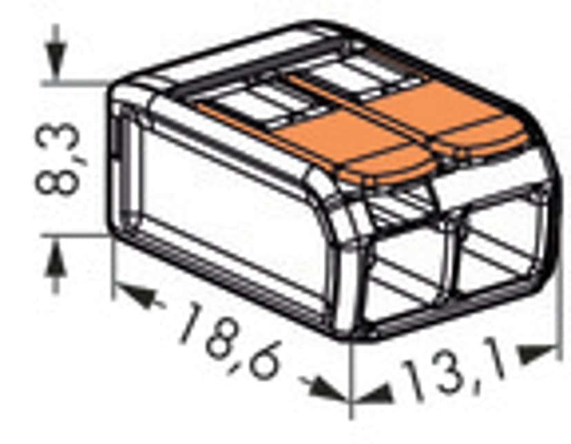 Wago 221 2X4MM 100-Pack