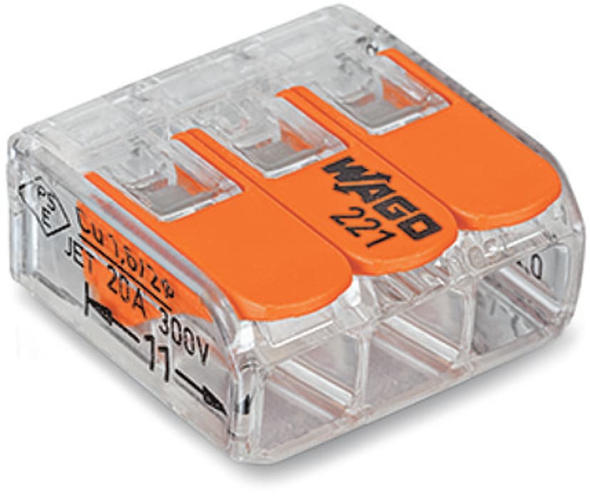 Wago 221 3X4mm 50-Pack