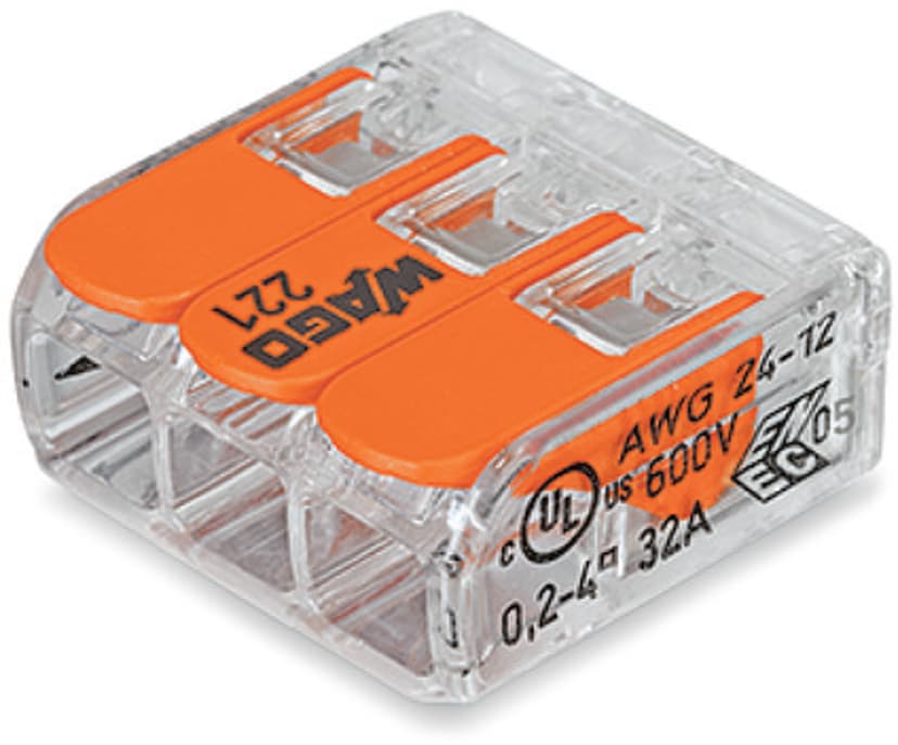 Wago 221 3X4mm 50-Pack