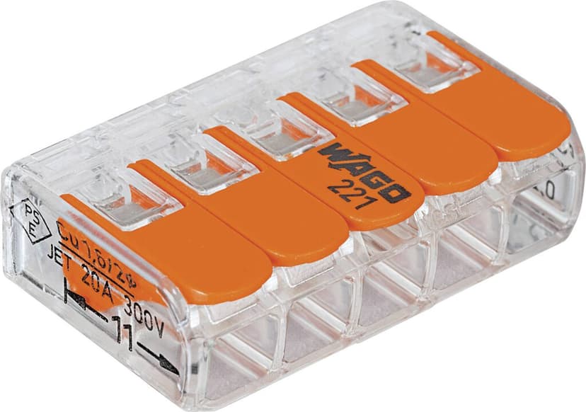 Wago 221 5X4MM 25-Pack