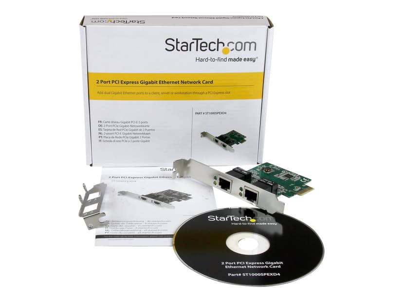 Startech Dual Port Gigabit PCI Express Server Network Adapter Card