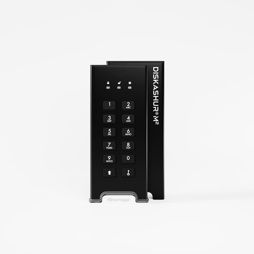 Istorage Diskashur M2 USB3 256-BIT 1TB Micro-USB B Svart