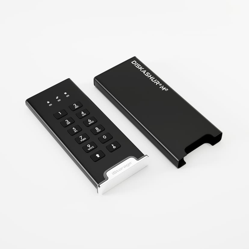 Istorage Diskashur M2 USB3 256-BIT 1TB Micro-USB B Svart