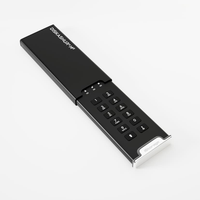 Istorage Diskashur M2 USB3 256-BIT 1TB Micro-USB B Svart