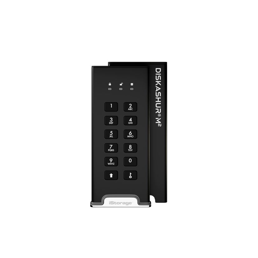 Istorage Diskashur M2 USB3 256-BIT 1TB Micro-USB B Svart