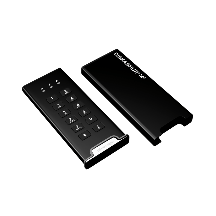 Istorage Diskashur M2 USB3 256-BIT 1TB Micro-USB B Svart