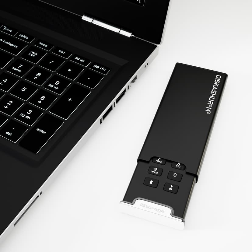 Istorage Diskashur M2 USB3 256-BIT 1TB Micro-USB B Svart