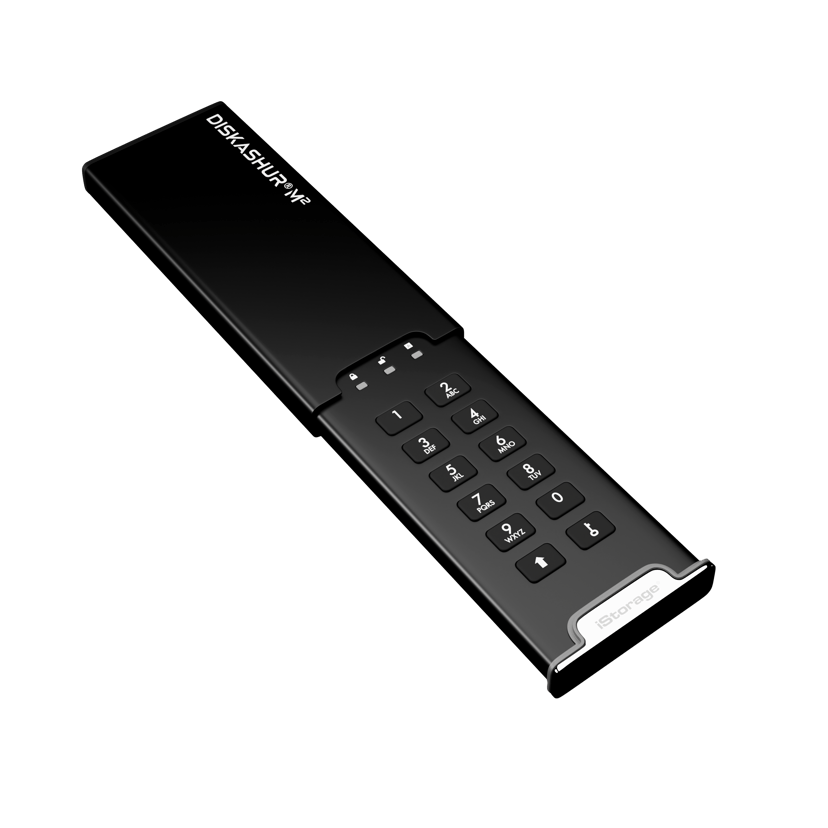 Istorage Diskashur M2 USB3 256-BIT 1TB Micro-USB B Svart