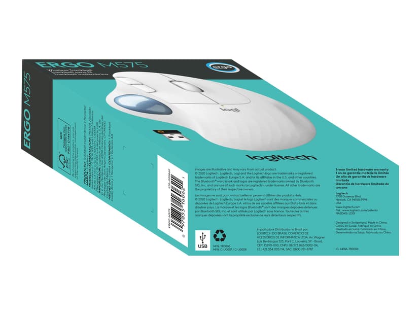 Logitech ERGO M575 RF-draadloos + Bluetooth