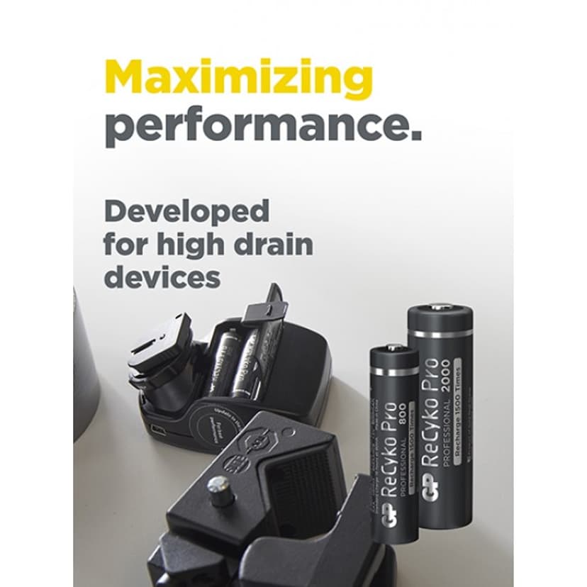 GP Battery ReCyko Pro 4pcs AAA 800mAh Rechargeable