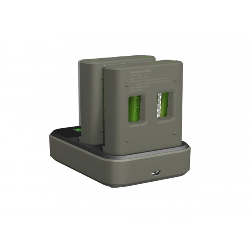 GP ReCyko Speed Charger M451 USB + Dubbel laddningsdocka + 8st 2600mAh Batteri