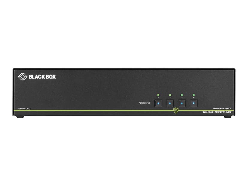 Black Box NIAP 3.0 Secure KVM Switch - 4K 2xDP USB 4-Port